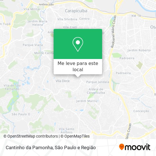 Cantinho da Pamonha mapa