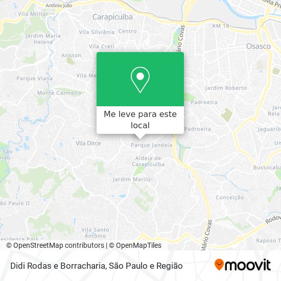 Didi Rodas e Borracharia mapa
