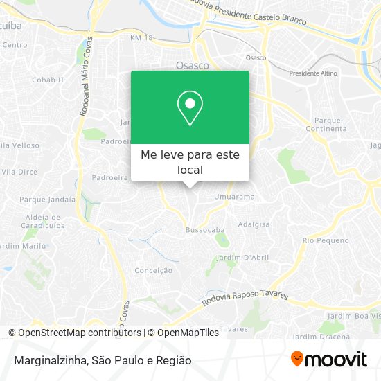 Marginalzinha mapa