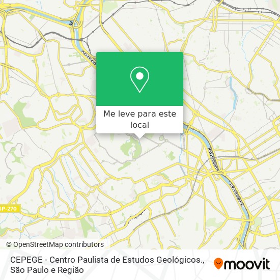 CEPEGE - Centro Paulista de Estudos Geológicos. mapa