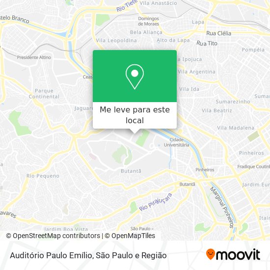 Auditório Paulo Emílio mapa