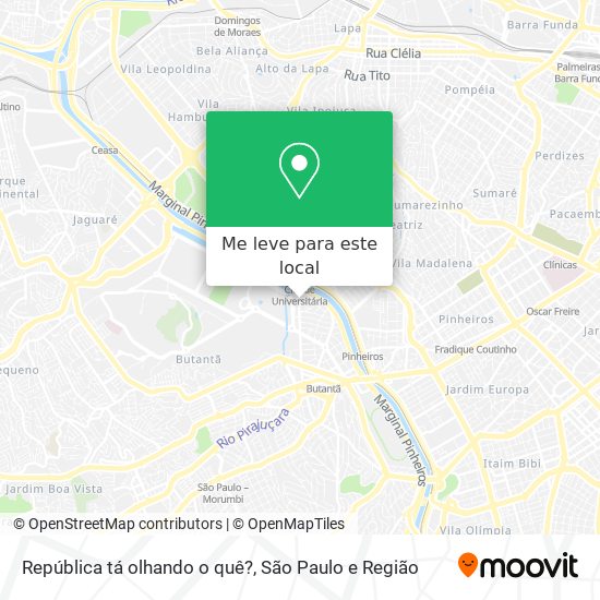 República tá olhando o quê? mapa