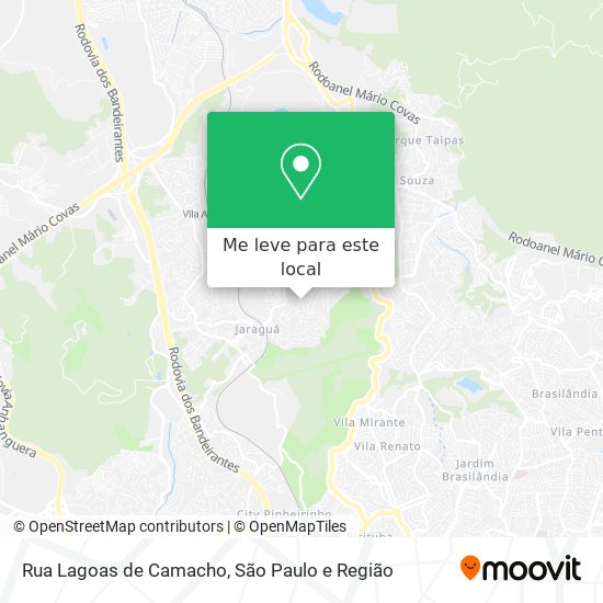 Rua Lagoas de Camacho mapa
