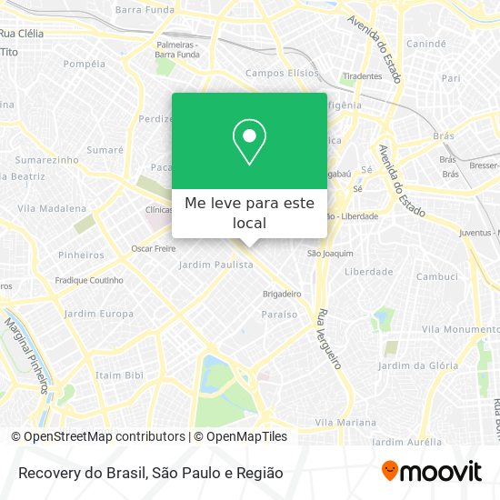 Recovery do Brasil mapa