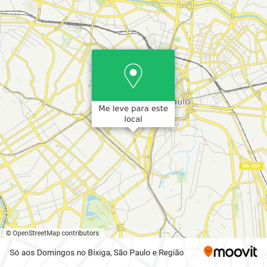 Só aos Domingos no Bixiga mapa