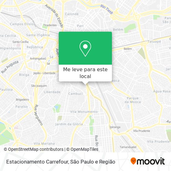 Estacionamento Carrefour mapa