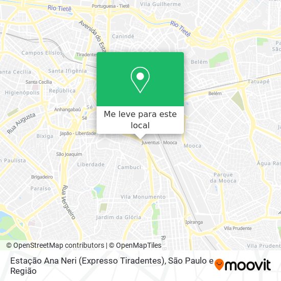 Estação Ana Neri (Expresso Tiradentes) mapa