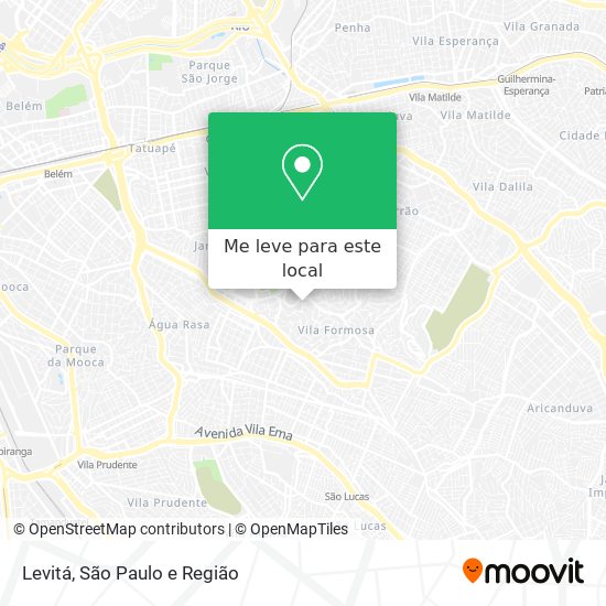 Levitá mapa