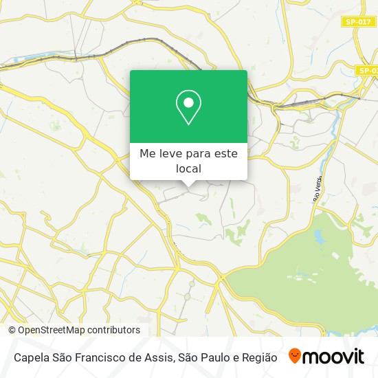 Capela São Francisco de Assis mapa