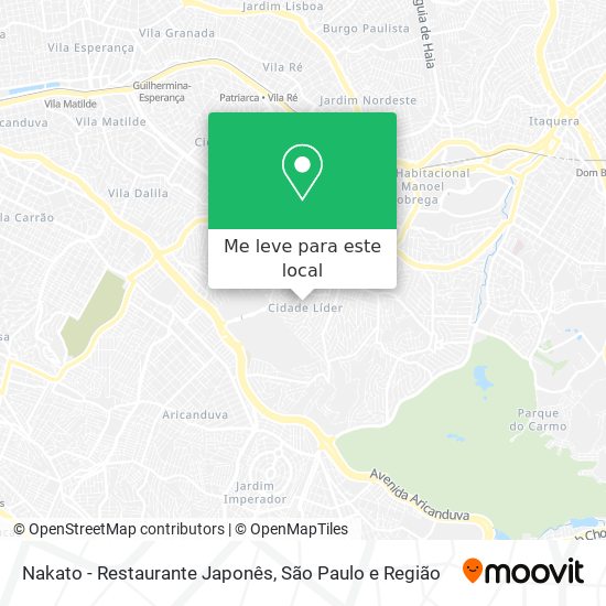 Nakato - Restaurante Japonês mapa