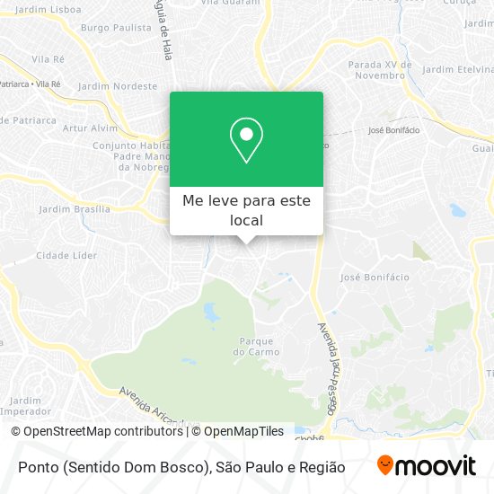 Ponto (Sentido Dom Bosco) mapa