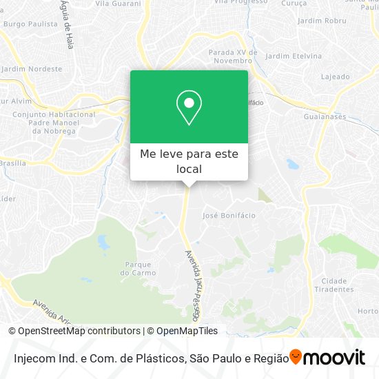 Injecom Ind. e Com. de Plásticos mapa