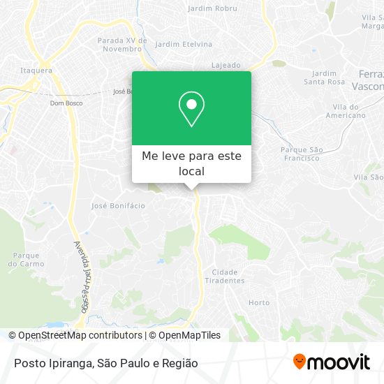 Posto Ipiranga mapa