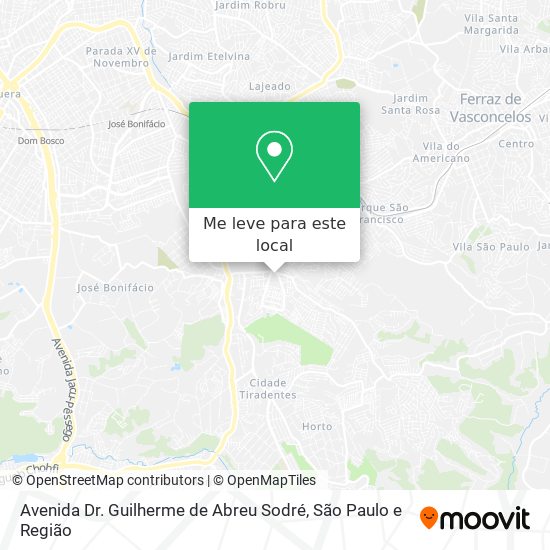 Avenida Dr. Guilherme de Abreu Sodré mapa