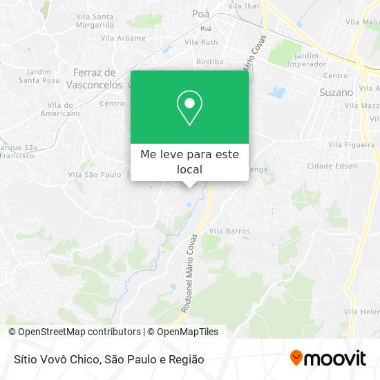 Sítio Vovô Chico mapa