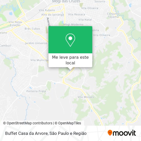 Buffet Casa da Arvore mapa