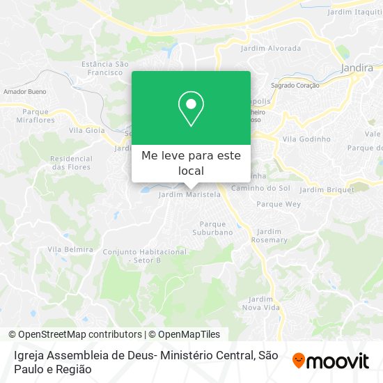 Igreja Assembleia de Deus- Ministério Central mapa