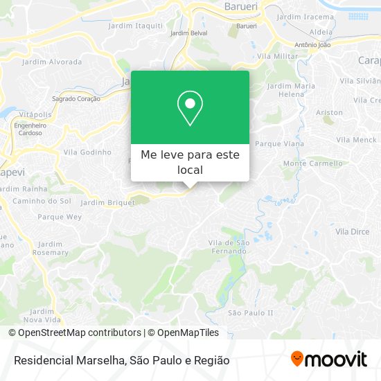 Residencial Marselha mapa
