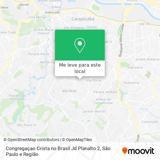 Congregaçao Crista no Brasil Jd Planalto 2 mapa