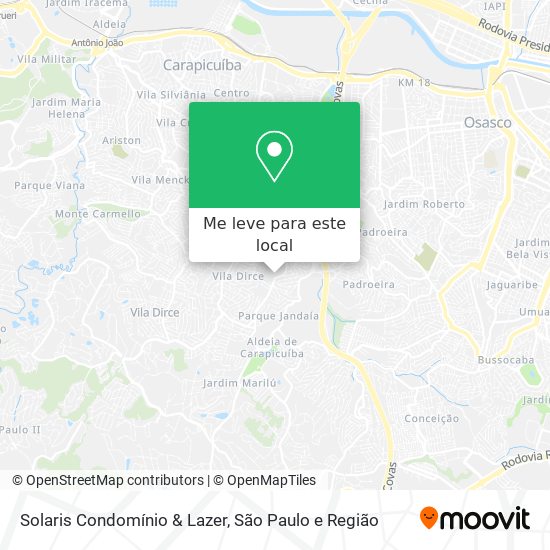 Solaris Condomínio & Lazer mapa