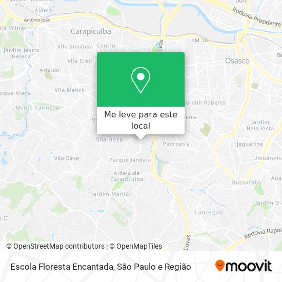 Escola Floresta Encantada mapa