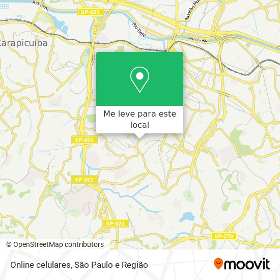 Online celulares mapa