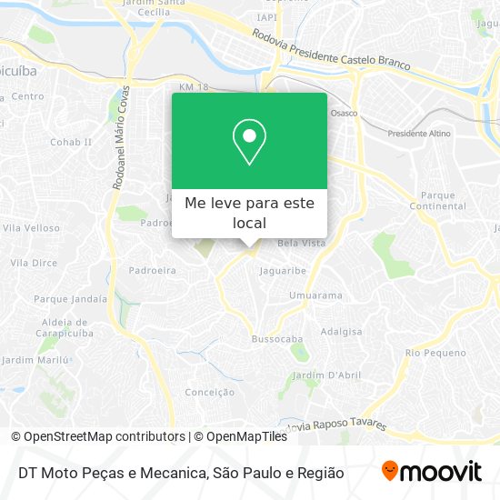 DT Moto Peças e Mecanica mapa
