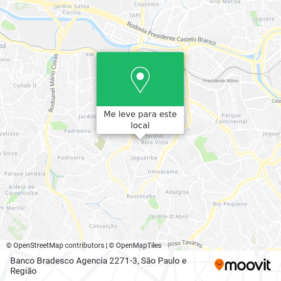 Banco Bradesco Agencia 2271-3 mapa