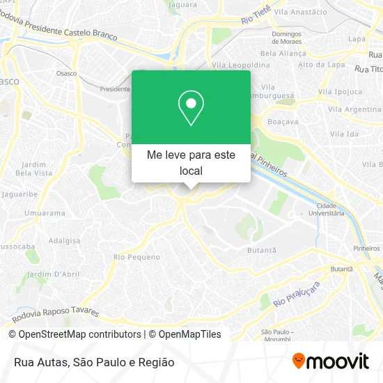 Rua Autas mapa