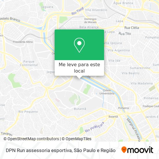 DPN Run assessoria esportiva mapa