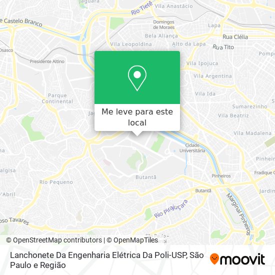 Lanchonete Da Engenharia Elétrica Da Poli-USP mapa