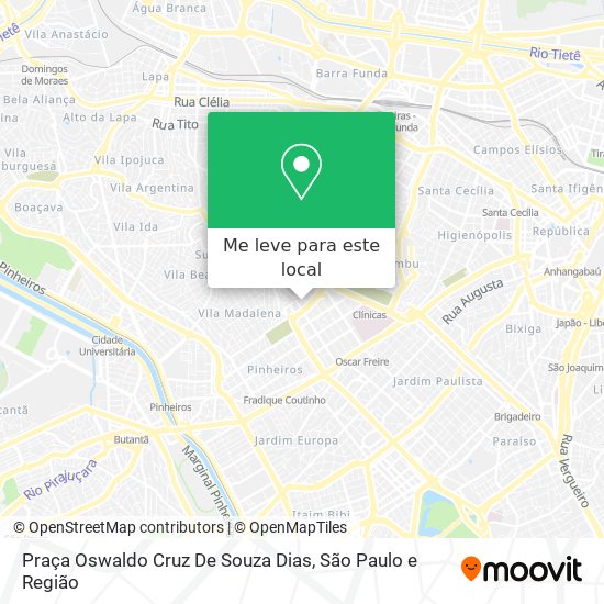 Praça Oswaldo Cruz De Souza Dias mapa