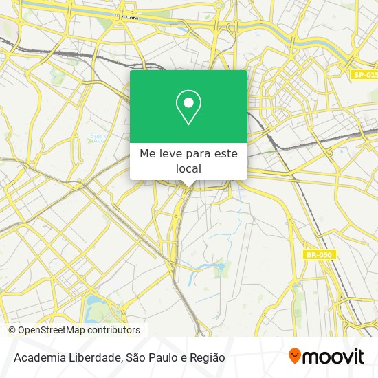 Academia Liberdade mapa