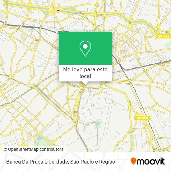 Banca Da Praça Liberdade mapa