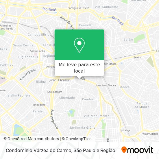 Condomínio Várzea do Carmo mapa