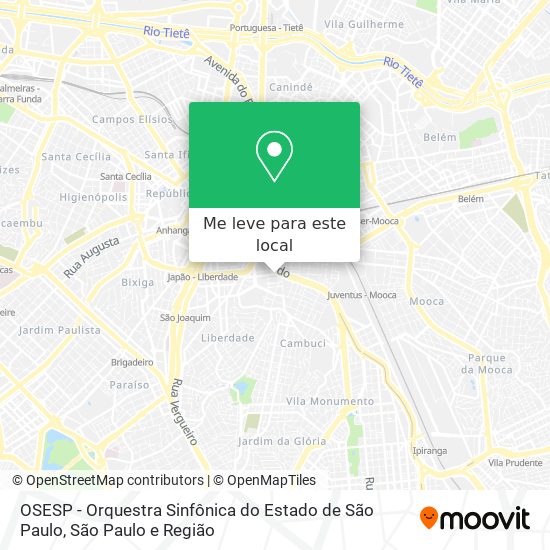 OSESP - Orquestra Sinfônica do Estado de São Paulo mapa