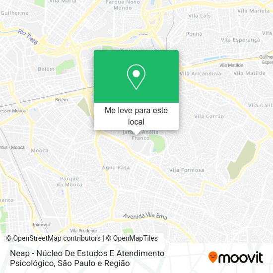 Neap - Núcleo De Estudos E Atendimento Psicológico mapa