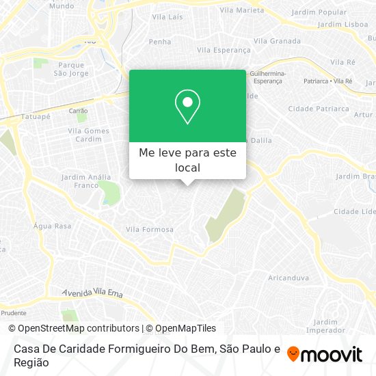 Casa De Caridade Formigueiro Do Bem mapa