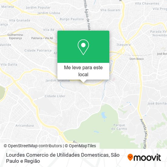 Lourdes Comercio de Utilidades Domesticas mapa
