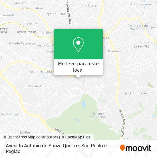 Avenida Antonio de Souza Queiroz mapa