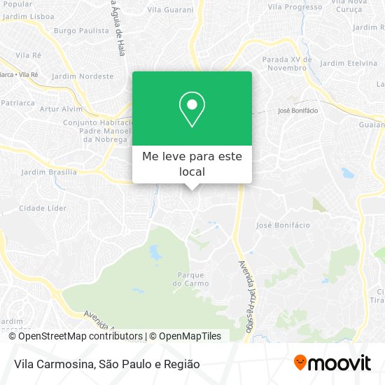 Vila Carmosina mapa
