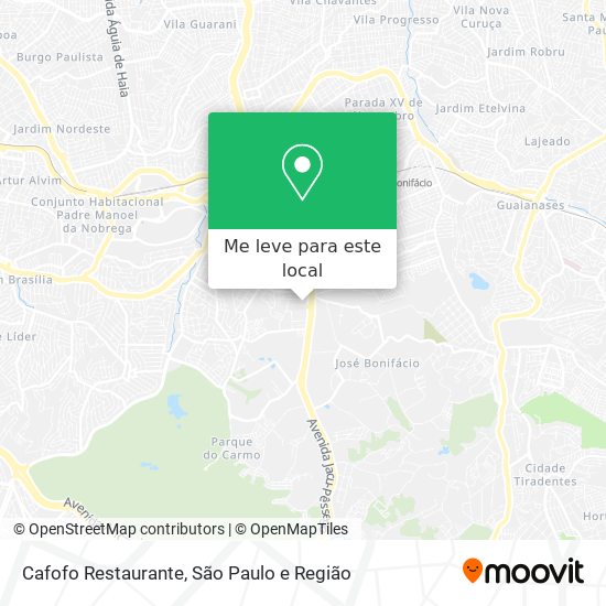 Cafofo Restaurante mapa