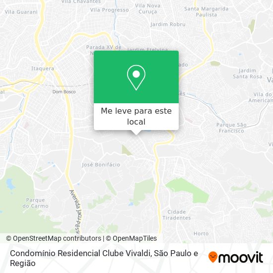 Condomínio Residencial Clube Vivaldi mapa