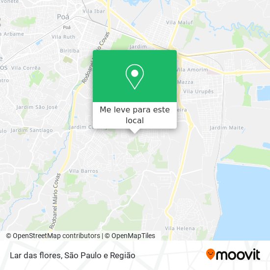 Lar das flores mapa