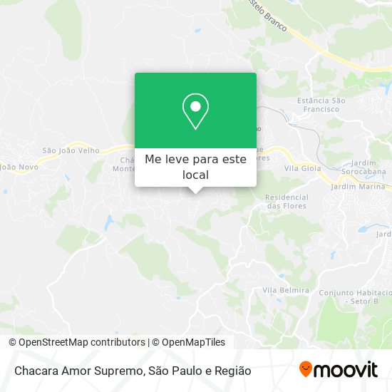 Chacara Amor Supremo mapa