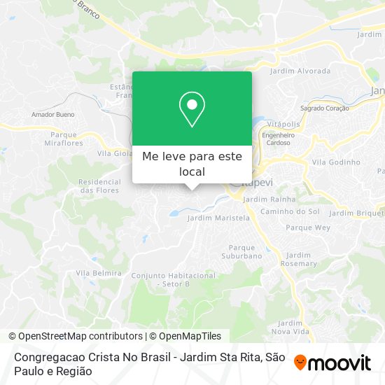 Congregacao Crista No Brasil - Jardim Sta Rita mapa