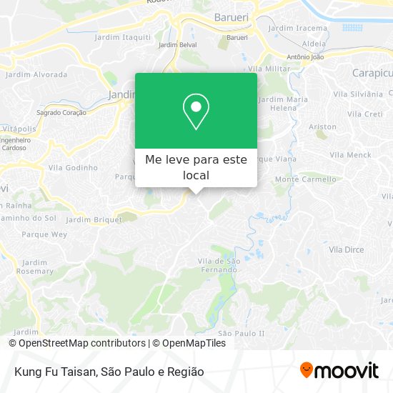 Kung Fu Taisan mapa