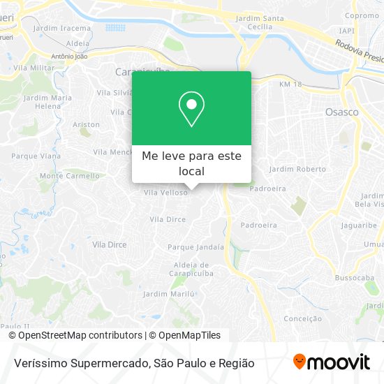Veríssimo Supermercado mapa