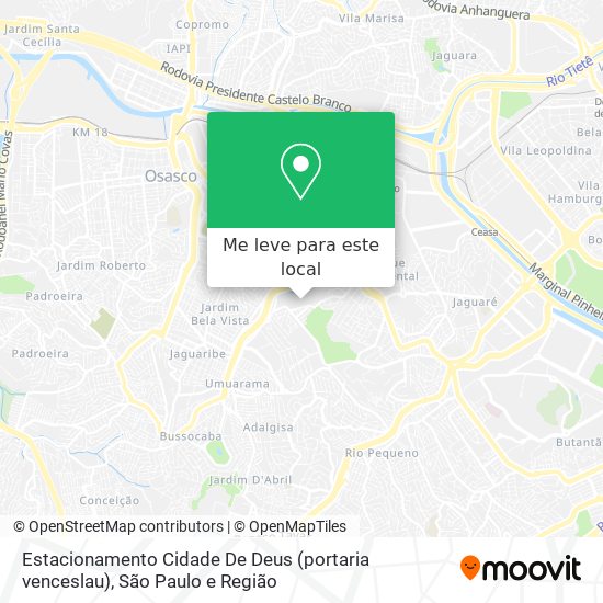 Estacionamento Cidade De Deus (portaria venceslau) mapa
