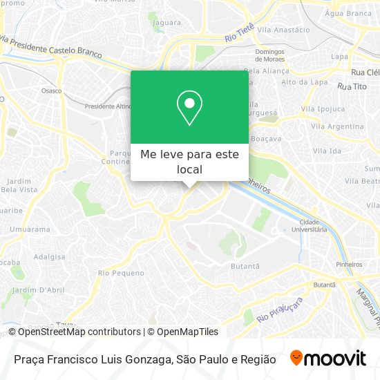 Praça Francisco Luis Gonzaga mapa